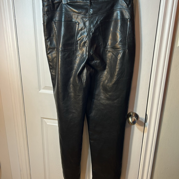 Wilfred Aritzia Melina black vegan leather pants size 16 - Picture 8 of 13